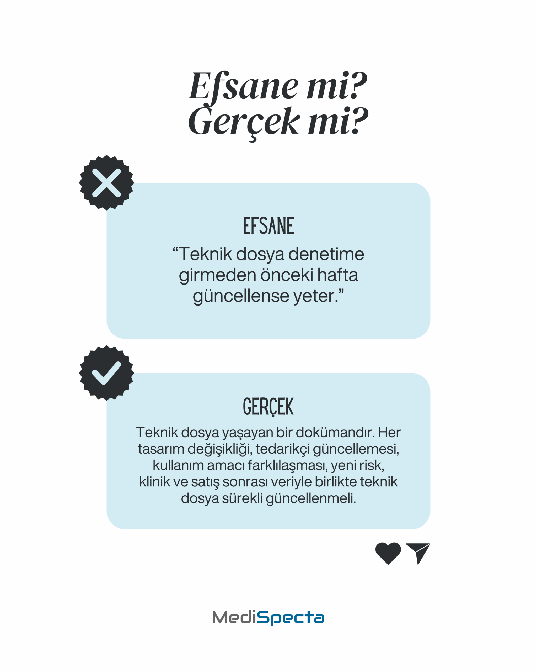 Efsane: Tekrar yoksa DÖF başarılıdır. Gerçek: Kök neden kaldırılmalı ve önleyici önlemler alınmalı.